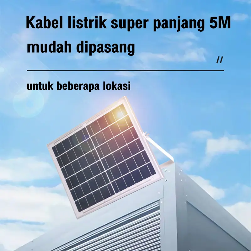 Lampu Sorot Solar Cell panel surya Bola lampu LEDLampu Plafon Tenaga Surya lampu Taman lampu Sistem Kontrol Cerdas pasar malam Cahaya 1