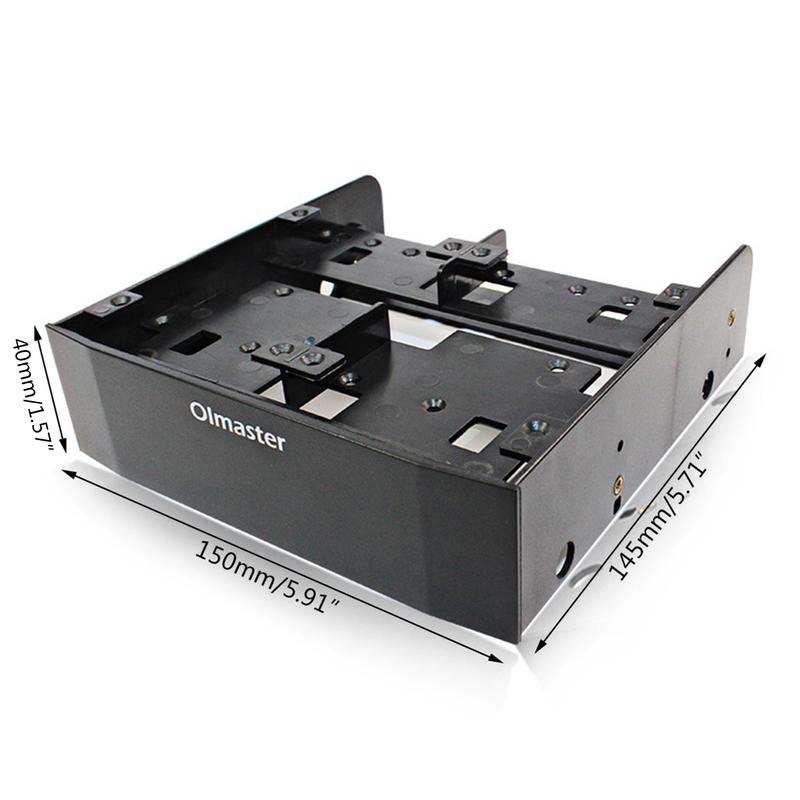 Product Introduction of Hard Disk Conversion Rack Bracket Chassis Optical Drive Bit Multi-Functional HDD 5.25In to 3.5In Bracket Olmaster 2.5in 0