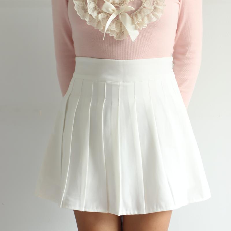 Có BIGSIZE Chân váy Nữ xếp ly tennis lưng dây kéo - CV07 original  skirt