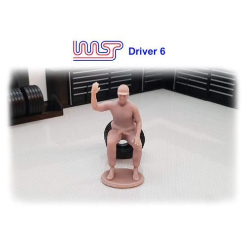 Racing Driver Unpainted Figure Grid Track Side Scenery Pit Lane D6 Wasp 1