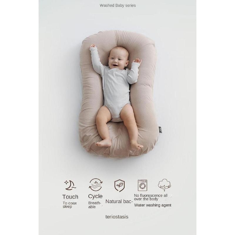 Product Introduction of New Soft Baby Bionic Bed Cotton Movable Newborn Lounger Pillow Anti-pressure Comfortable Infant Lounger Home 23