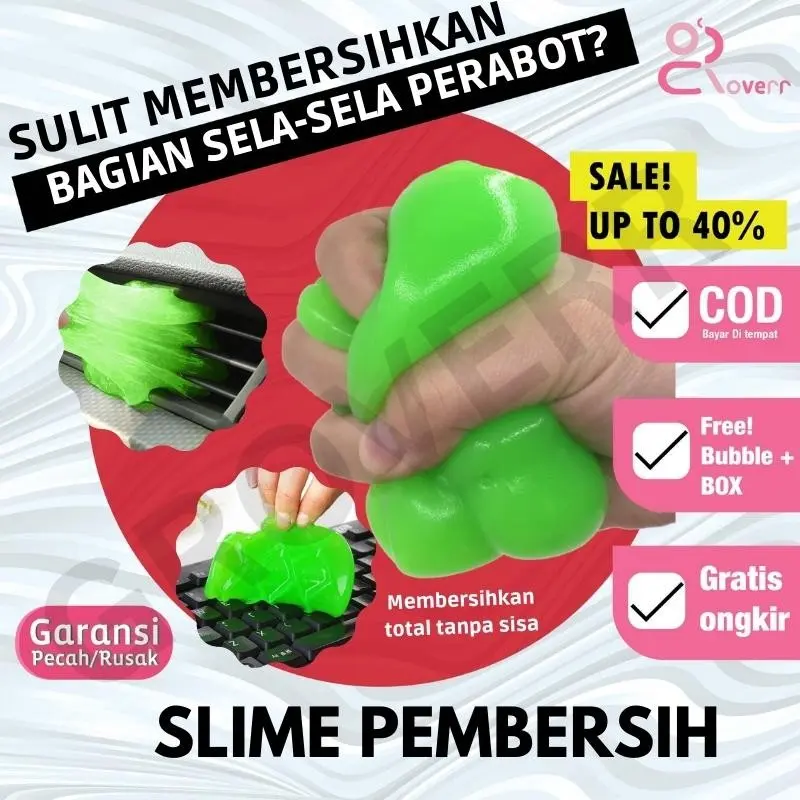 Alat Pembersih Pengangkat Kotoran Debu Jelly Gel Jel Slime Pembersih Selipan Keyboard Laptop Kipas Keyboard Dashboard Remot Super Clean Serbaguna