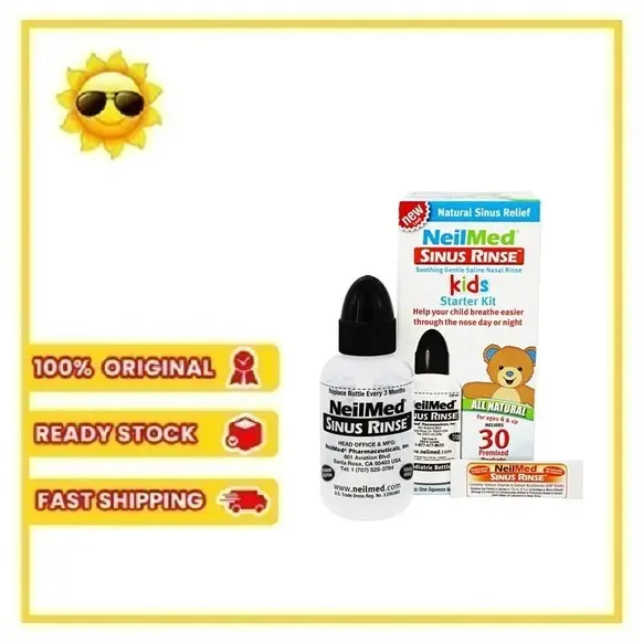 NeilMed Sinus Rinse Kids Starter Kit (30's) - TikTok Shop Malaysia