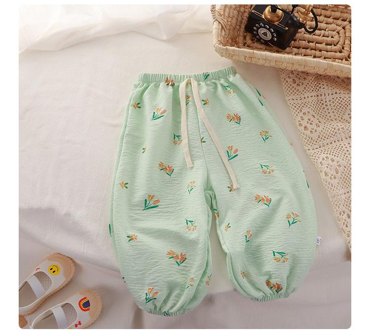 Product Introduction of Quần Chống Muỗi, Dành Cho Trẻ Em, Quần Mỏng Mùa Hè Mới, Quần Đèn Lồng, Cho Bé Trai Và Bé Gái, Phong Cách Hàn Quốc, Quần Trẻ Em, Bán Buôn Có Sẵn 13