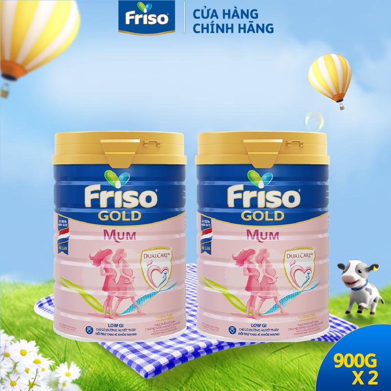 Combo 2 Lon Sữa Cho Mẹ Bầu Frisomum Gold Hương Cam (900g/ Lon)