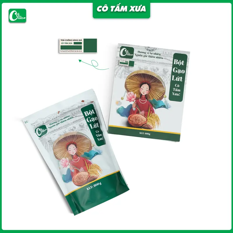 TRÀ GẠO LỨT CÔ TẤM XƯA ( 1 HỘP 5 TÚI LỌC) 3