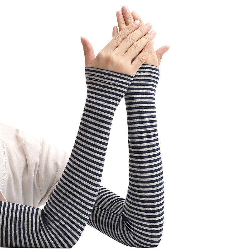 Sun Protection Oversleeve Pure Cotton Gloves Ice Silk Thin Men and Women Long Arm Guard Couple Oversleeves Sun Protection 4