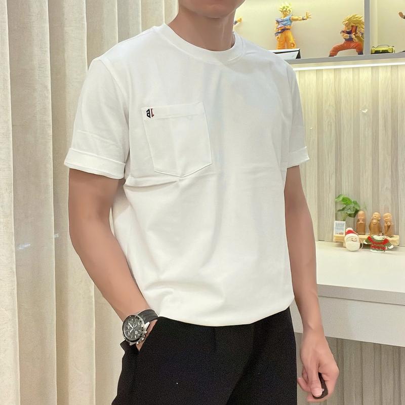 Áo thun thêu túi J16 vải thun cotton đơn giản, thanh lịch, thoáng mát - J16