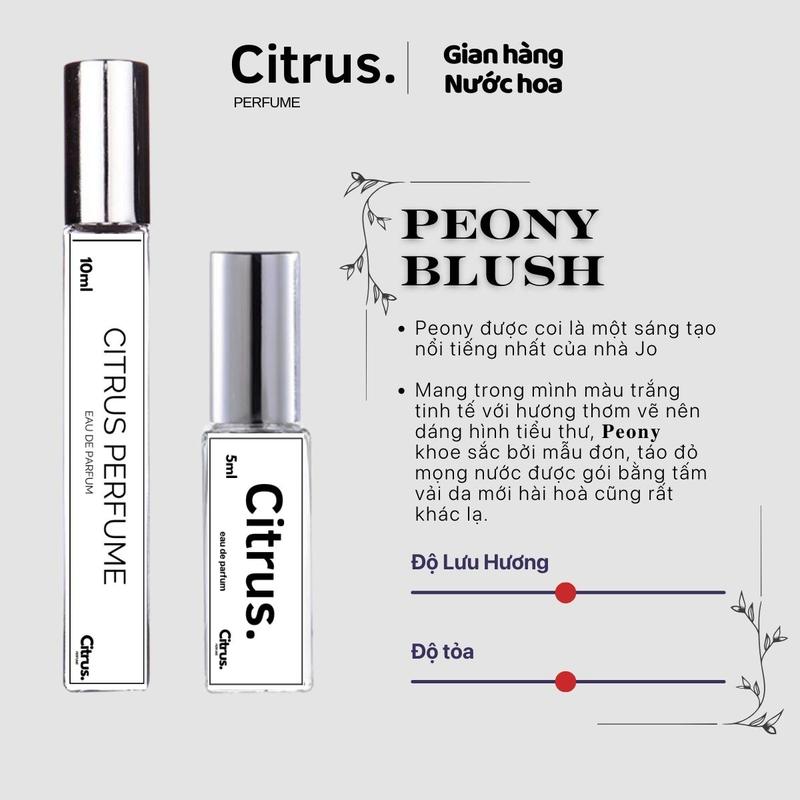 ( 5/10ml) Nữ Jo Peony Blush Cosmetic Xịt Thơm Perfume Women Trà peonyblush Nước Hoa