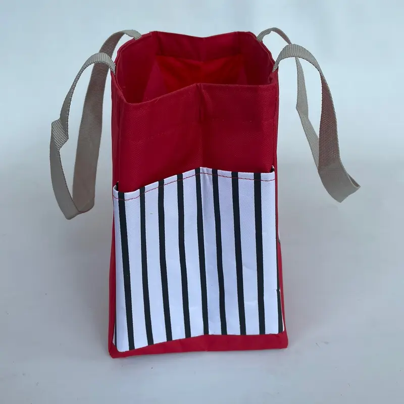 Tas bekal Minnie Mouse  (zipper bunga ori) Hitam Karakter Pink 3