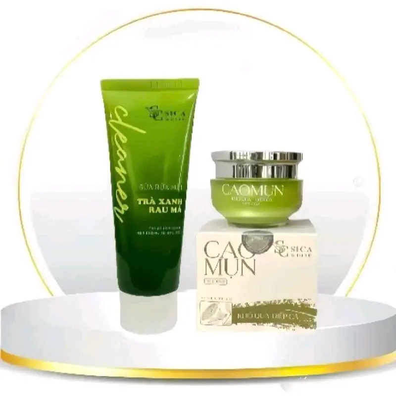 combo 2 hộp ( sữa rửa mặt và cao mụn SicaWhite ) dưỡng da và chăm sóc da mụn Làm Đẹp Da Skincare Nữ Giảm Mụn Cho Da Mụn Women Giảm Thâm 3