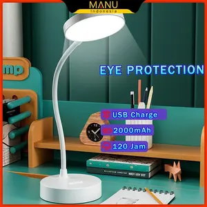 Lampu Belajar Usb City Rechargeable Lampu Meja Model Sentuh Dimmer