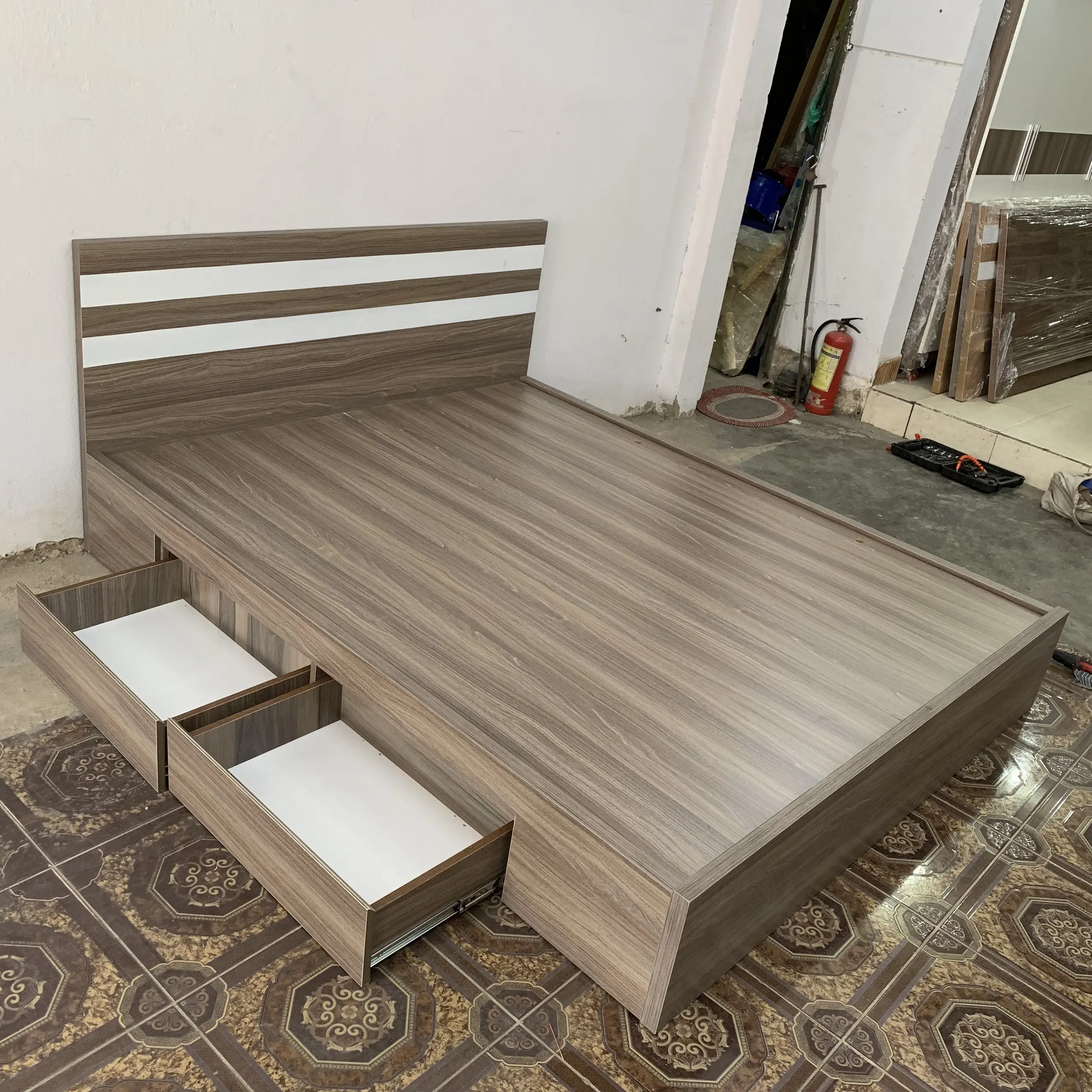 [Freeship HCM] Giường ngủ gỗ cn MDF 2 hộc kéo CPX-G26 vợ chồng các mẫu đẹp giuong pallet hộp
