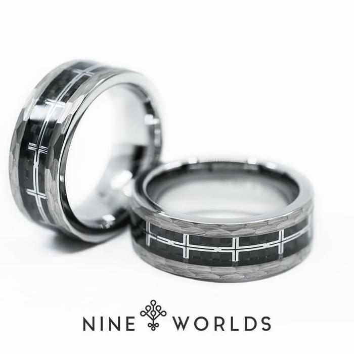 Gambar Nine Worlds Ring NW-00104 Cincin Carbon Fiber TUNGSTEN Pria Wanita dari Nine Worlds Kota Administrasi Jakarta Barat Tokopedia