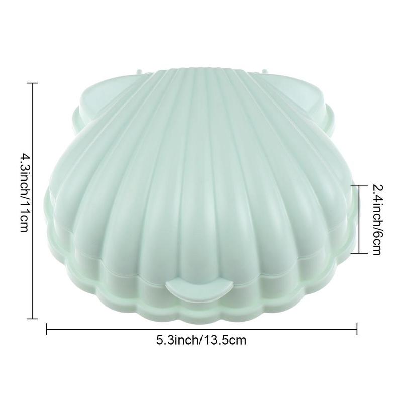Product Introduction of Creative Container Non Slip Storage Case Soap Dish Drain Rack Soap Box Shell Shape 15