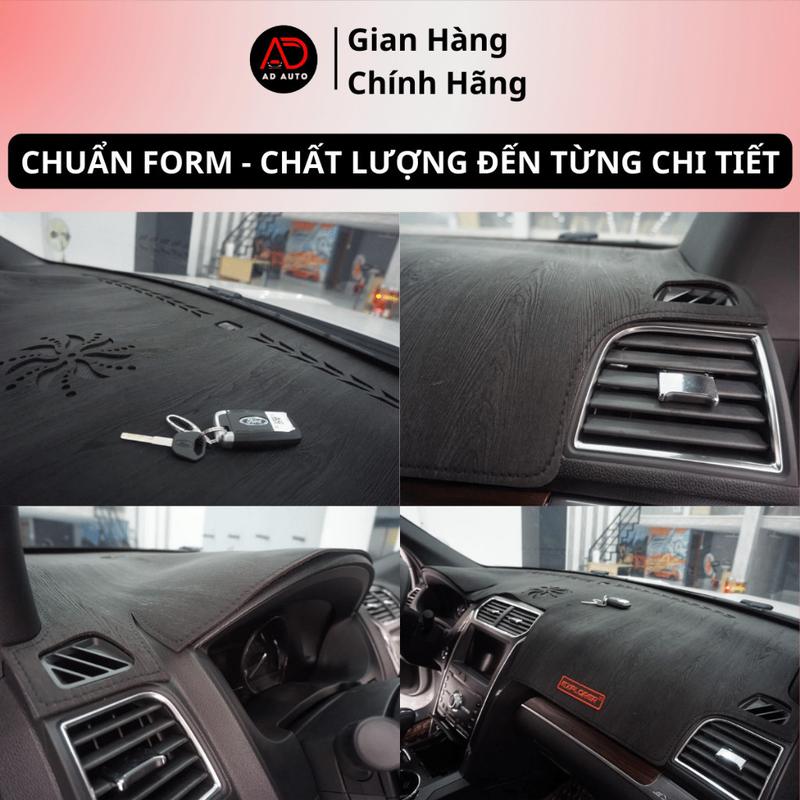 Thảm taplo HYUNDAI CRETA, thảm phủ taplo chất liệu da carbon, da lộn, nhung, da vân gỗ, da nỉ bảo vệ taplo, AD AUTO 5