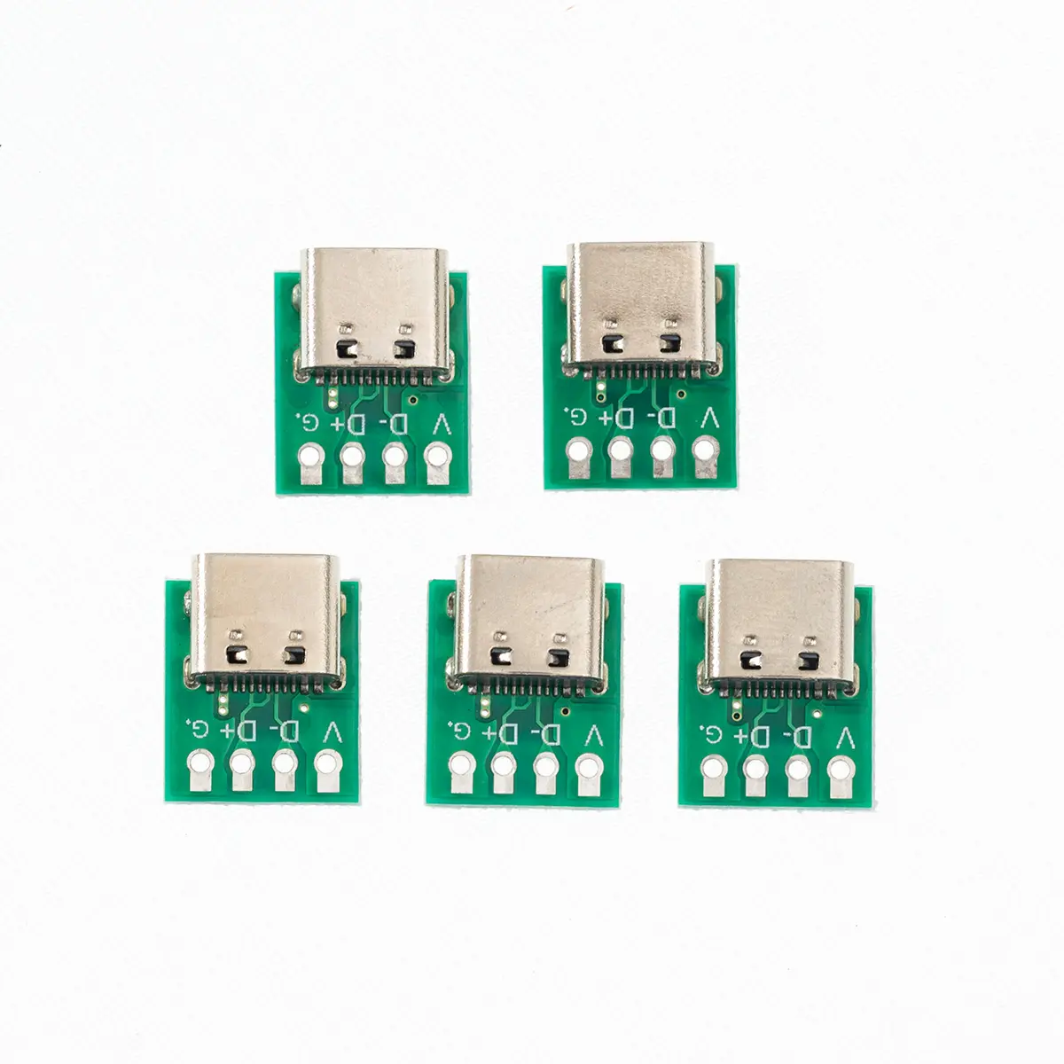 5/1Pcs USB 3.1 Type-C Connector PCB Board Adapter 16P Connector Socket For Test Data Line Wire Cable Transfer