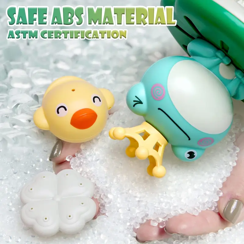 Frog Design Bath Toy, Water Sprinkler Baby Bathing Toy, Fun Bathtub Toy for Kids, Baby Toys, Bathing Supplies, Valentine's Day Gift, Bathroom Decor Ideas 5