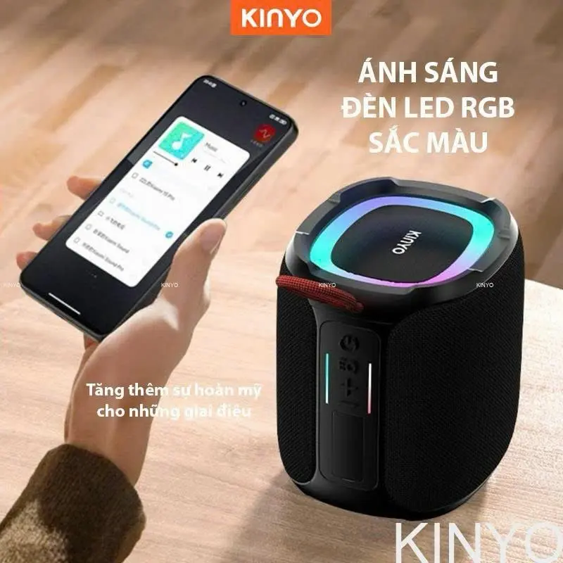 Loa #Bluetooth K50 Công suất 40W, Bass Căng, Pin 5000mAh, Kháng nước IPX7 - Chính hãng, Bảo hành 12th-#KINYO ---------------- . THÔNG TIN SẢN PHẨM của Loa #K50  Dung lượng pin: 5000mAh  Có thể phát nhạc lên đến 5 - 15 tiếng ( tuỳ thuộc vào âm lượng t