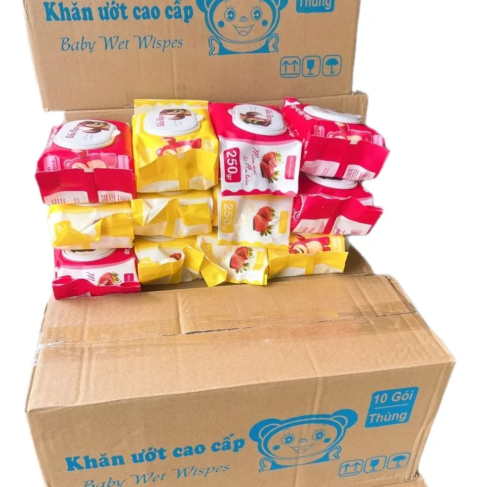 Combo 10 bịch khăn ướt + 2 bịch tặng miễn phí khăn  ướt Cho Bé