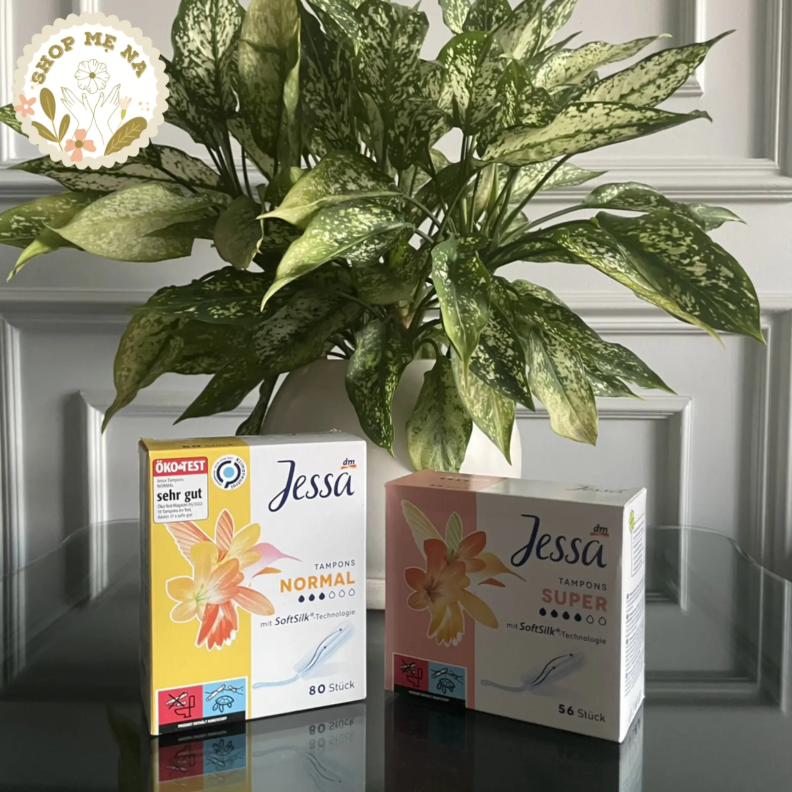 Combo 2 hộp Tampon nội địa Đức, 136 chiếc dùng cho những ngày "dâu" vừa và nhiều, ban đêm