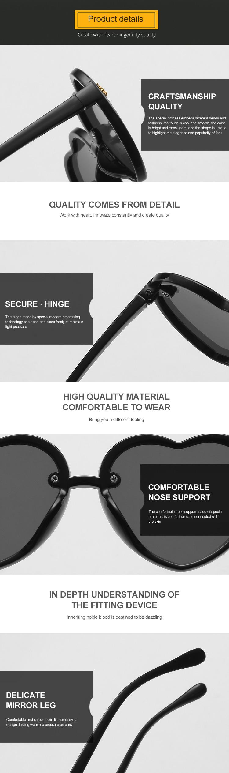 Product Introduction of Cartoon Little Bee Sunglasses For Girl Cute Sweet Heart Shaped Sunshade UV Protection Glasses Outdoor Sports Accessories 28