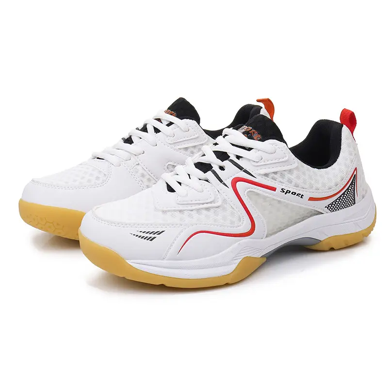 (SIZE 36-46) Unisex Professional Wide Last Badminton Shoes Non-slip Cushioned Outdoor Race Training Shoes