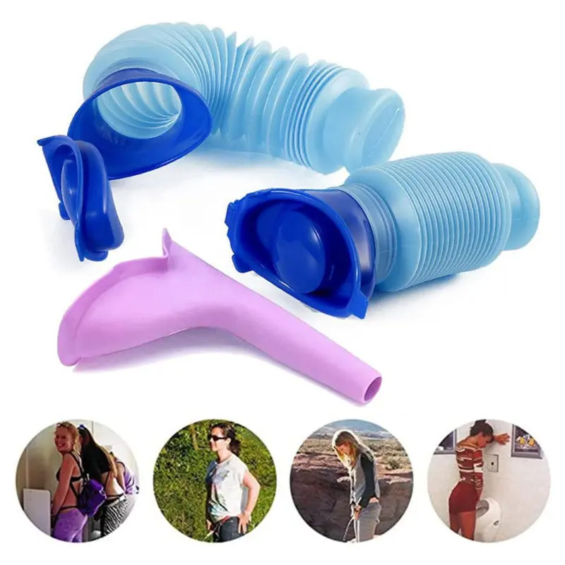 Portable Telescopic Urinal Bottle Outdoor Emergency Travel Camping Car Urine Bag Silicone Women Urinal