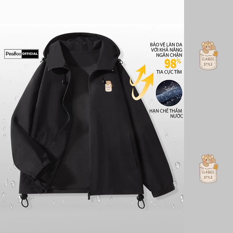 Product Introduction of Áo Khoác Gió Nam Nữ Mũ Cao Cấp 2 Lớp PEABOO Mã PBDOG In Hình Chống Nước Chống Nắng Form Rộng Kiểu Dáng Unisex 8