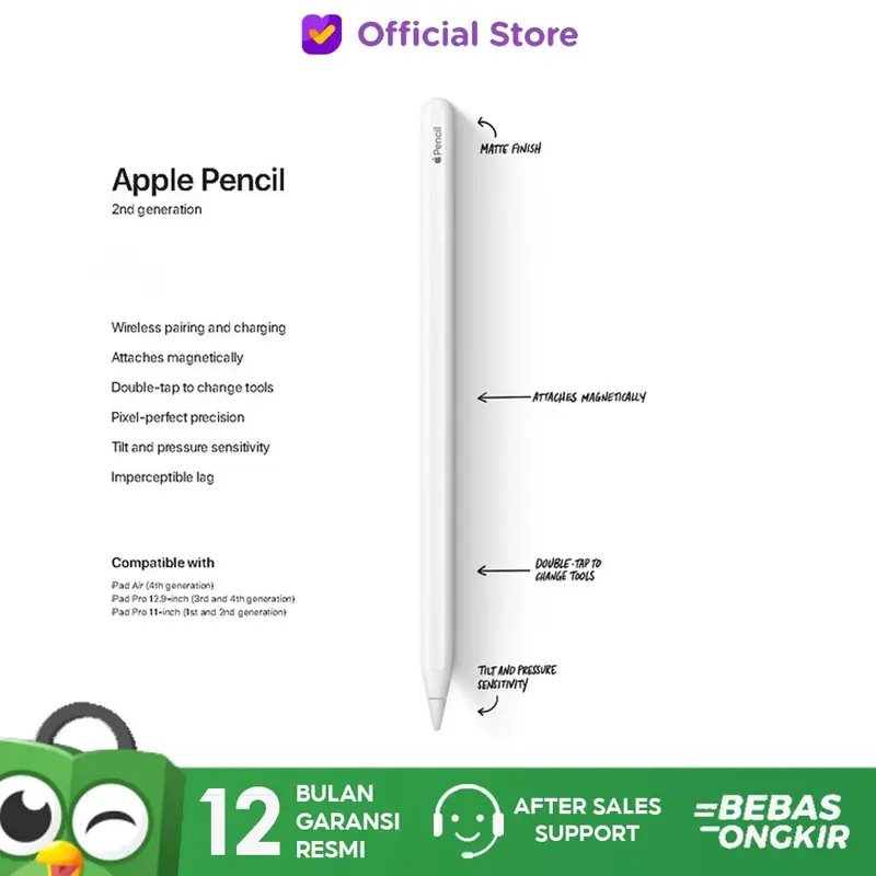 Apple Pencil Gen 2 Type C for iPad Garansi Apple BNIB Gen 1 1st 1