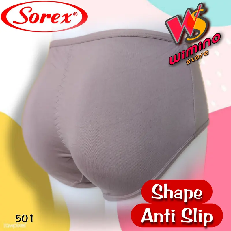 M501 Sorex Celana Dalam Wanita Dewasa Dan Remaja Bahan Katun Super Soft Ukuran M L EL QL Motif Polos 5