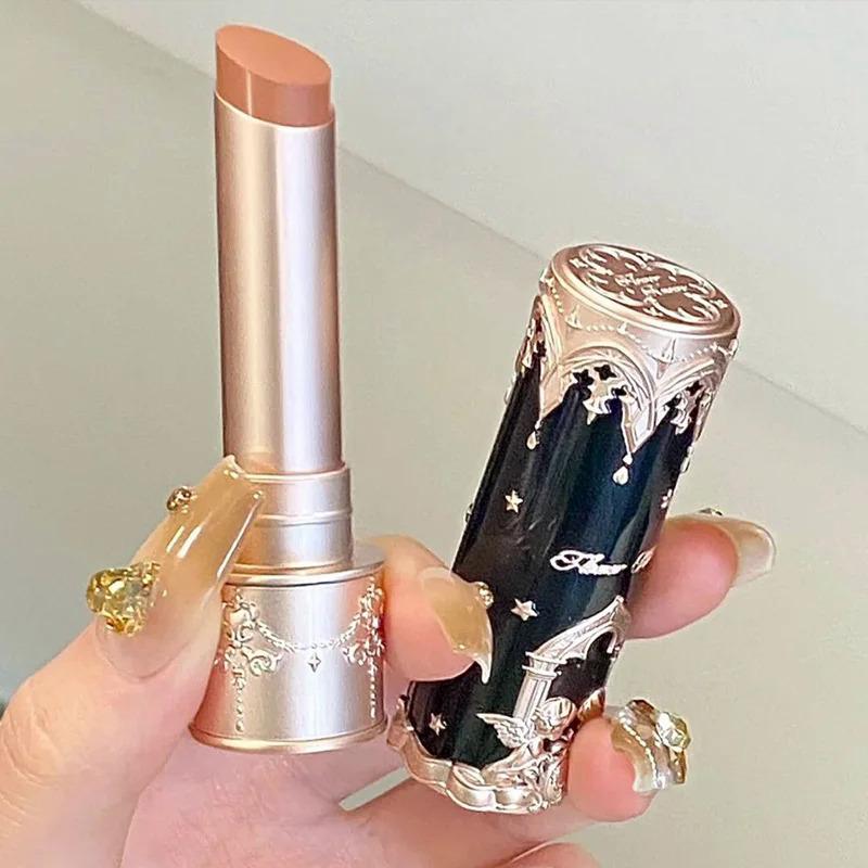 Flower Knows Little Angel Matte Lipstick Long-lasting Easy To Color Velvet Lipgloss Peach Color Natural Lip Makeup Maquillage 1