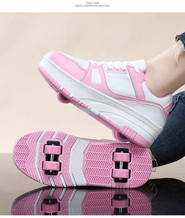 Product Introduction of Exclusive for Cross-Border Adult Heelys Women's Detachable Ultralight Children's Sports Board Shoes Boys Skate Shoes Factory Direct Sales 15