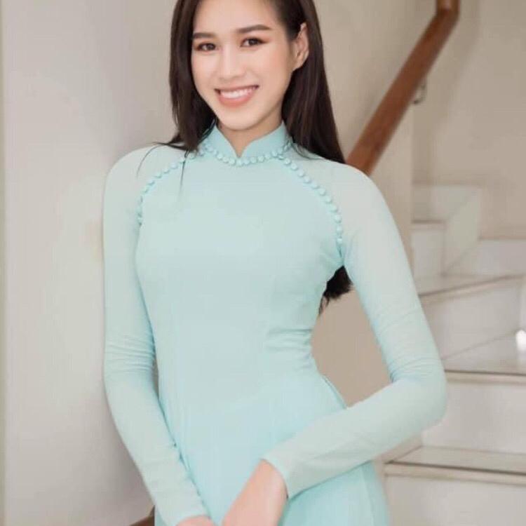 Áo dài truyền thống 4 tà thiết kế Đính cúc _ ANNA 1