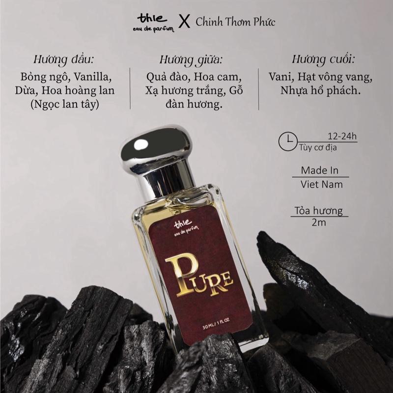 Pure Tinh Dầu Nước Hoa Nữ Thie Parfum 30ml-Bắp Rang Vanilla Ngọt Ngào Perfume Xịt Thơm