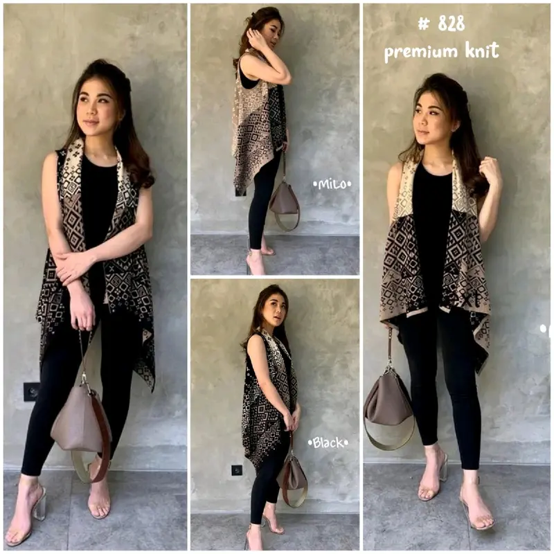NIARA ROMPI CARDY RAJUT HALUS PREMIUM MOTIF Casual Wanita 0