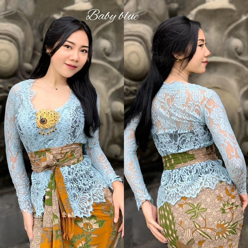 Kebaya jadi bahan semiprancis(atasan saja) Bunga Baju 7