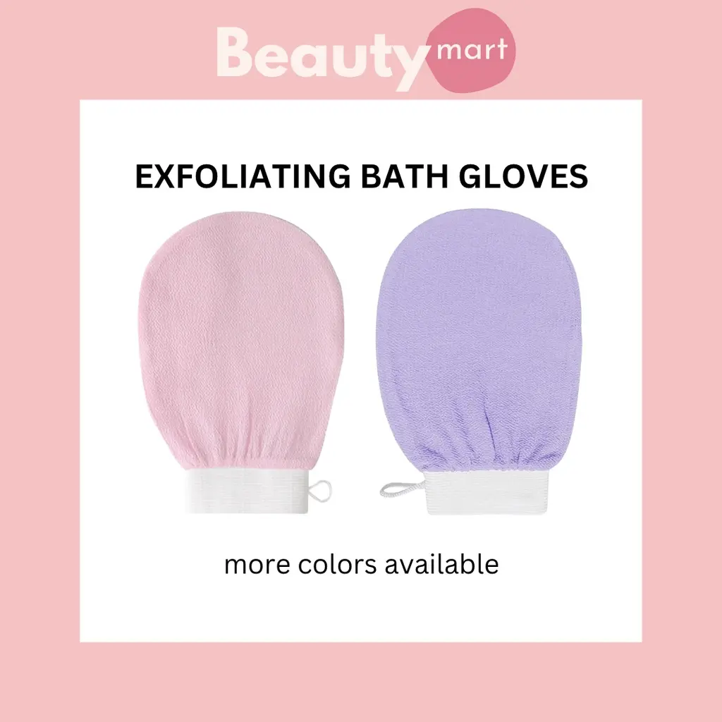 Bath Gloves Korean Exfoliating Wash Skin Mitt | Massage Loofah Body Scrub off Dead Skin cells Accessory