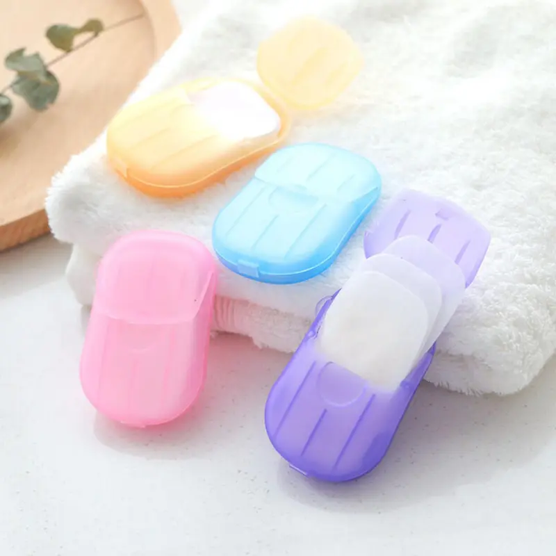 Random Color Disposable Hand Soap Paper, Portable Travel Hand Washing Soap Sheet, Comfort Mini Hand Cleaning Tablet, Outdoor Travel, Camping Accessories, Travel Essentials, Teenage Girl Gifts 2