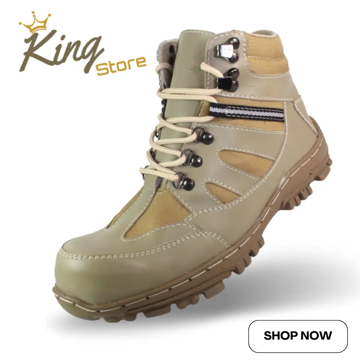 sepatu boots safety pria armor kerja proyek hiking touring ujung besi Outdoor