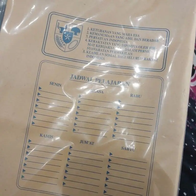 SAMPUL BUKU COKLAT SAMSON GAMBAR KWARTO PER 10 LEMBAR 1