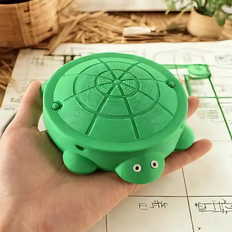 Turtle Design Storage Box, Cute Turtle Shaped Jewelry Ring Necklace Storage Box with Lid, Home Organizer for Living Room Bedroom Garden Decoration 4