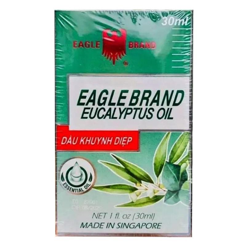 Dầu Khuynh Diệp Con Ó Eagle Brand Eucalyptus Oil Singapore - Giúp Giảm Cảm Cúm, Nghẹt Mũi, Giữ Ấm Cho Trẻ (Chai 30ml) Nữ Women Tinh Dầu Lemon 2