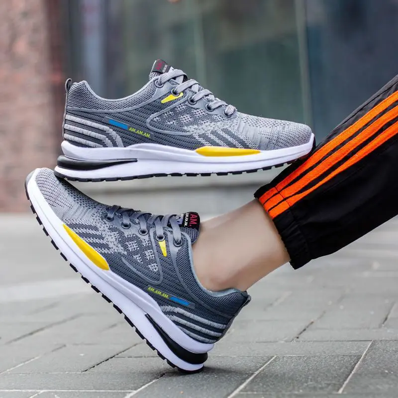 Giày thể thao nam sneakers ABU phong cách Hàn quốc thoáng khí khử mùi Shoes Đế Bằng Leather Leather 3