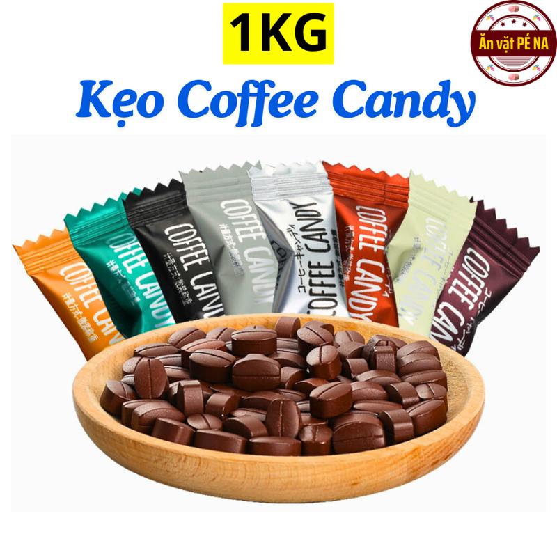{Loại Xịn} 1KG Kẹo Cà Phê Coffee Candy mix 8 vị viên nén không đường - Ăn Vặt Pé Na Food tmin Snack Chua kẹo khôngngọt Cafe Ca Cao Thức Ăn