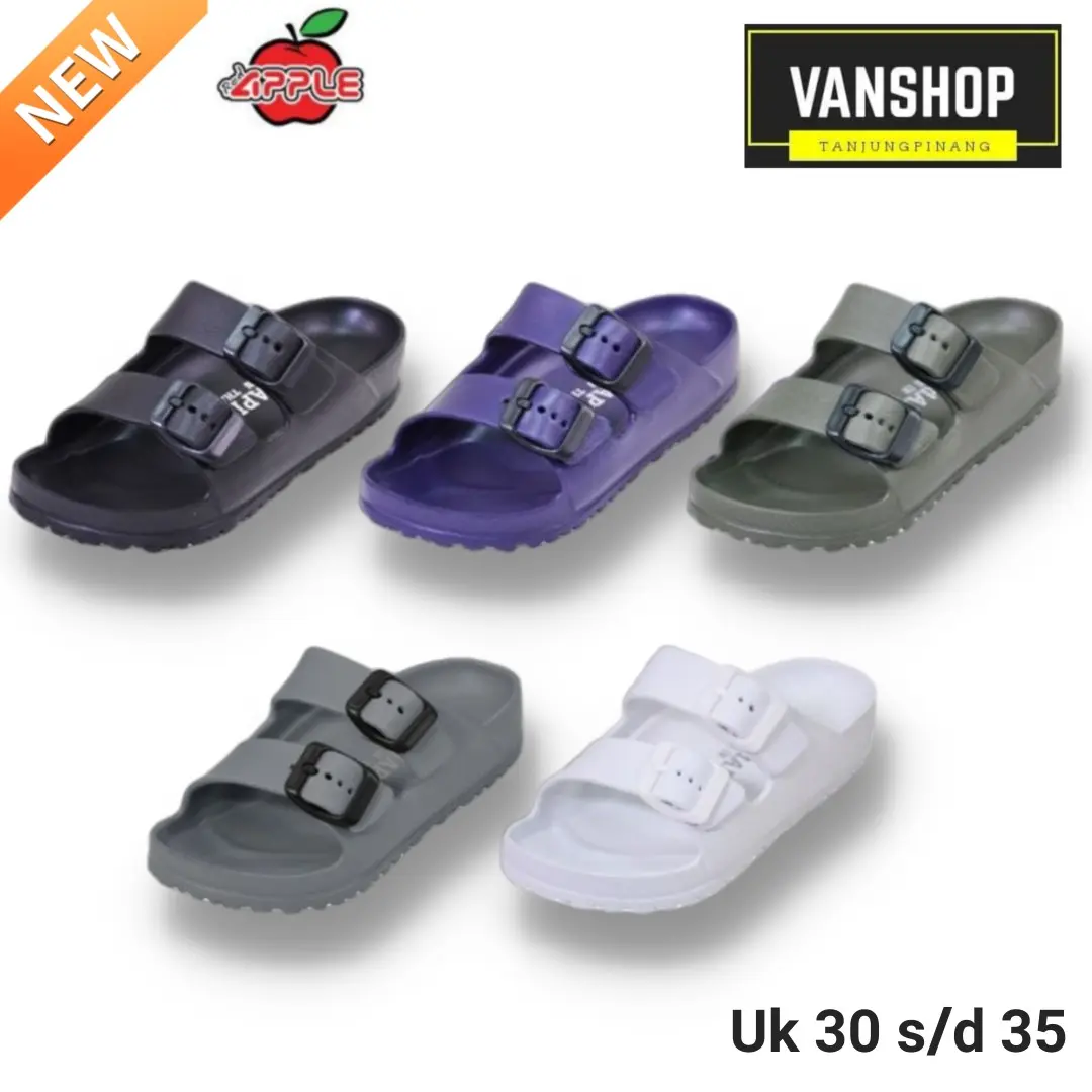 SANDAL RED APPLE ANAK ORIGINAL SELOP THAILAND 2562 SIZE 30 SAMPAI 35 Sandal jepit jas hujan dewasa