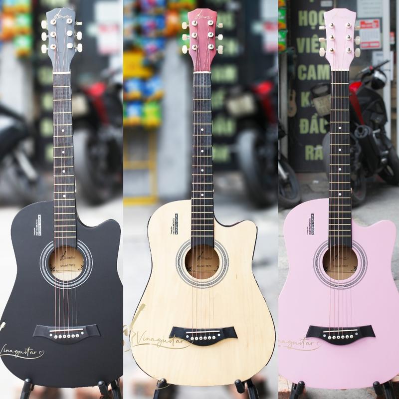 Đàn Guitar Acoustic Vinaguitar VG-Tr Có Ti Chỉnh Tặng 10 Phụ Kiện ( GT + Sách+ video+ ti chỉnh+ Pick+ capo+ dán chống xước+ dây đeo + bao + dây đàn )