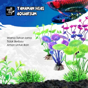 Tanaman Hias Aquarium Plastik Artificial Dekorasi Aquascape Landscape