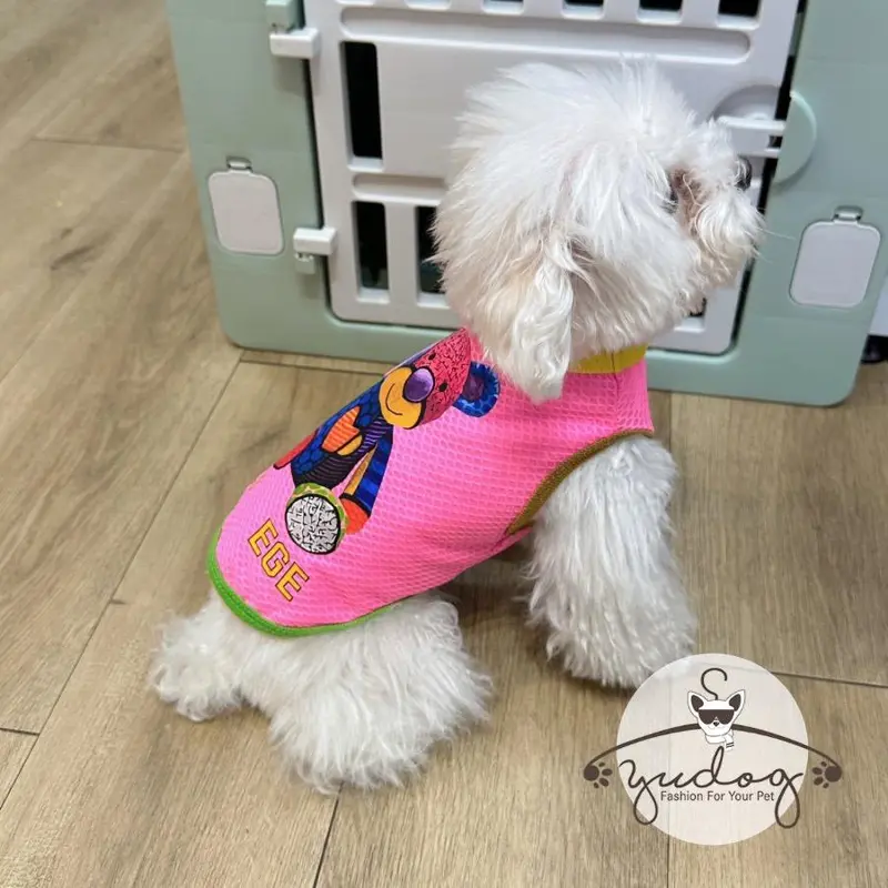 Áo mặc cho chó Yudog áo thun hoạt hình dễ thương cho thú cưng chó mèo 2