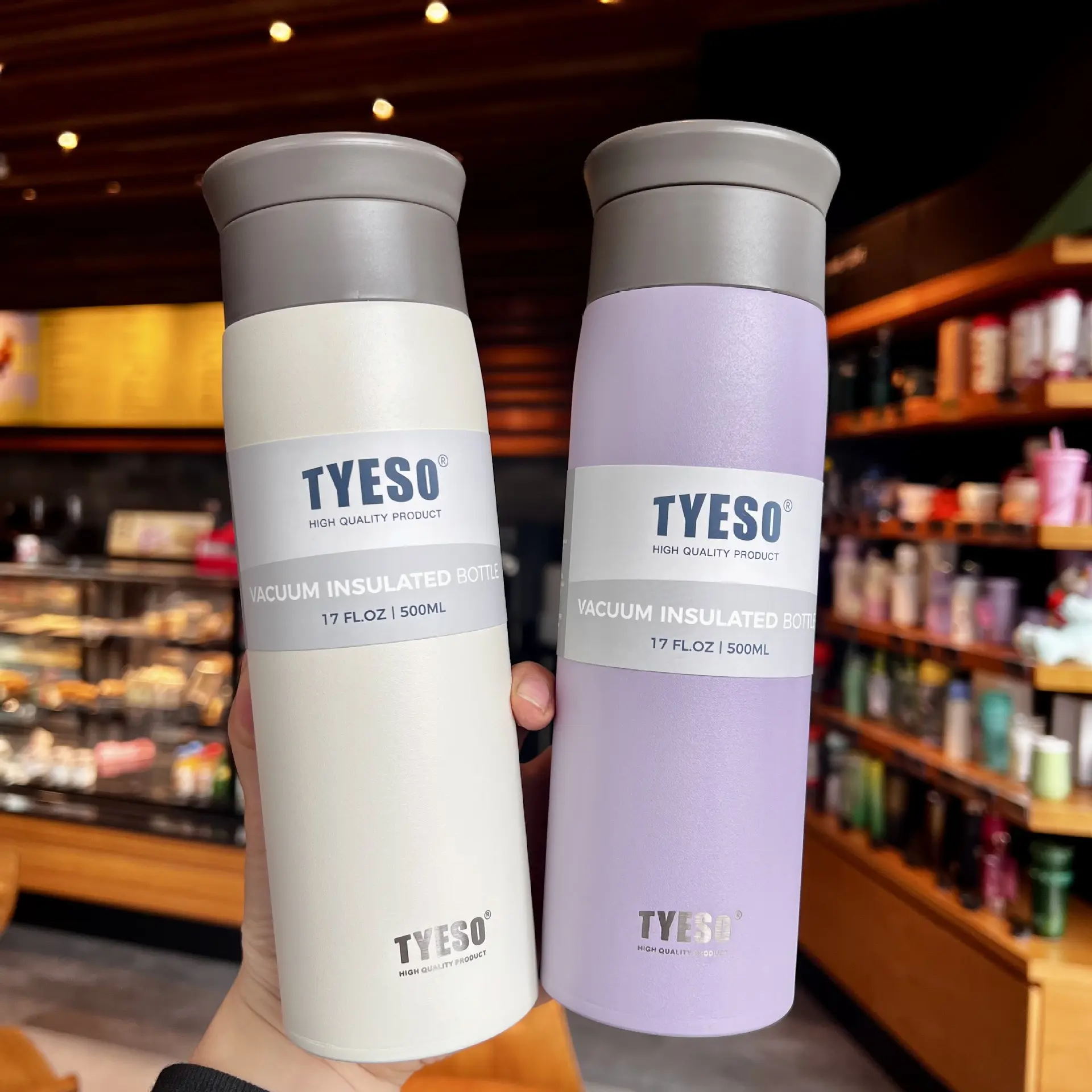 【COD】350/500ML Tyeso  Thermos Vacuum Insulated Bottle Portable Coffee Cup Stainless Steel Water Bottle Big Tumbler Drinkware Flasks tyesotumbler letaknama Botol Air Cawan Termos Mug Bottled
